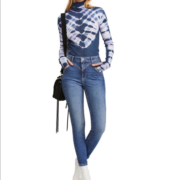 Free People Riley seamed skinny jeans - Picture 3 of 11